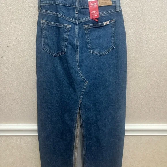Levi’s Strauss Signature Women’s Denim Maxi Skirt blue Size 2 W26 New - Picture 10 of 16